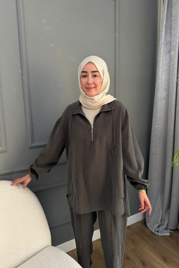 YAKASI FERMUARLI TENSEL TAKIM 4300 HAKİ