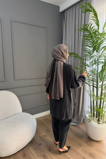 YAKASI FERMUARLI TENSEL TAKIM 4300 SİYAH