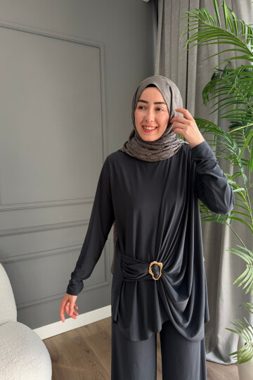 YANI TOKA BÜZGÜLÜ TAKIM 4225 ANTRASİT