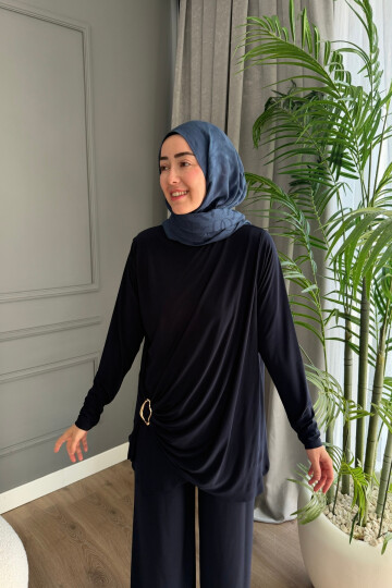 YANI TOKA BÜZGÜLÜ TAKIM 4225 LACİVERT